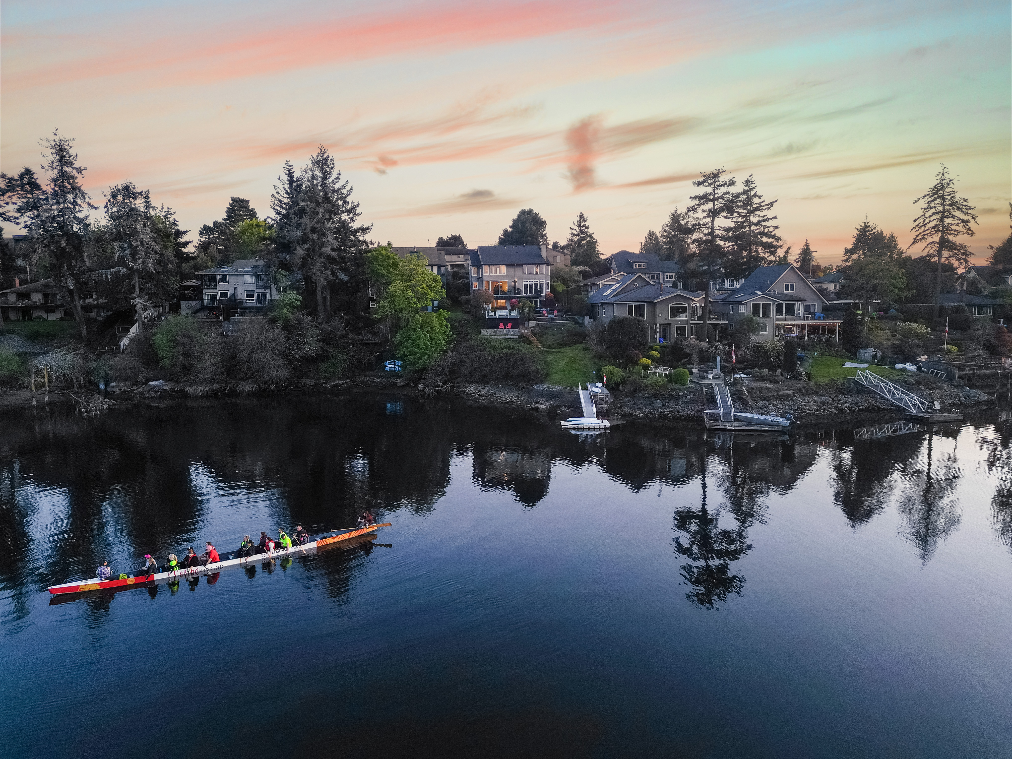 Dragon boat on the Gorge