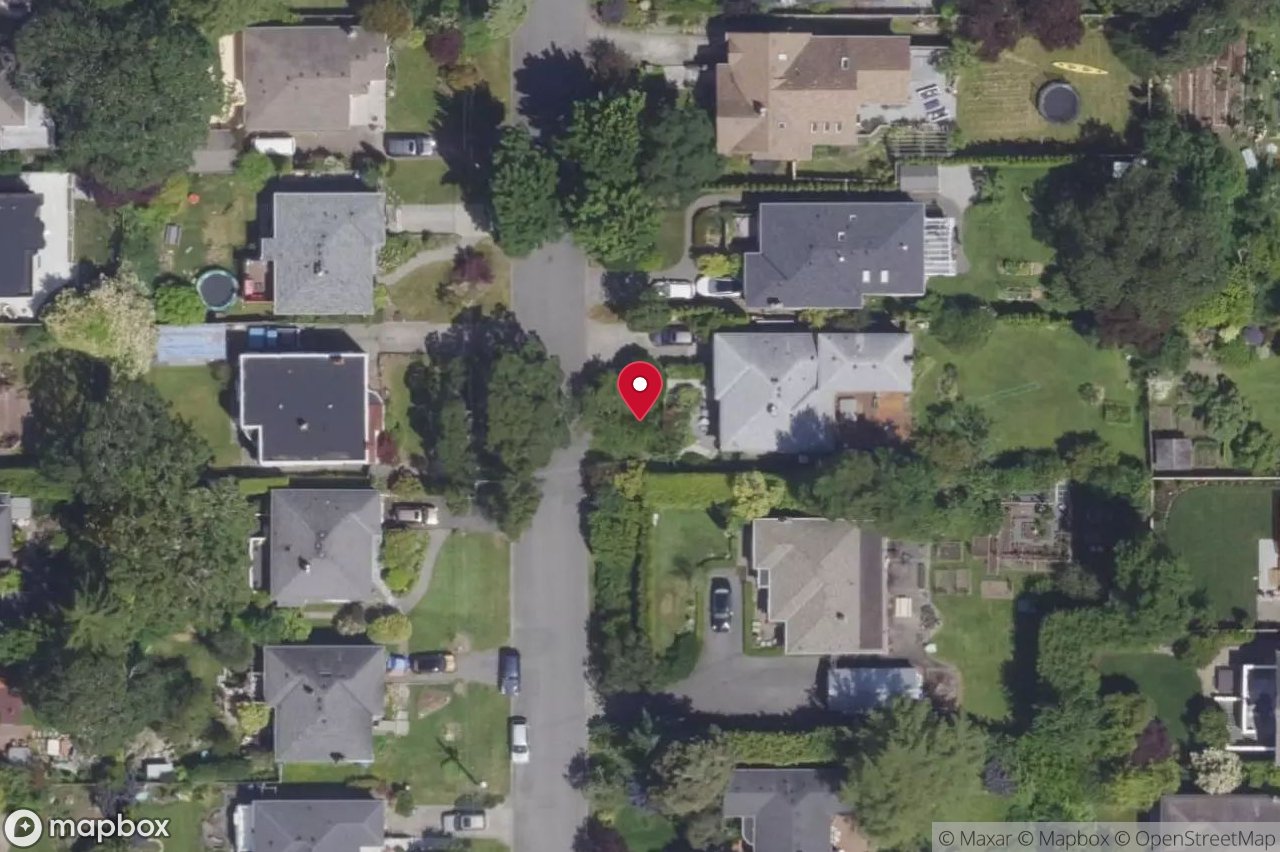 Aerial view of 943 Linkleas Ave, Oak Bay