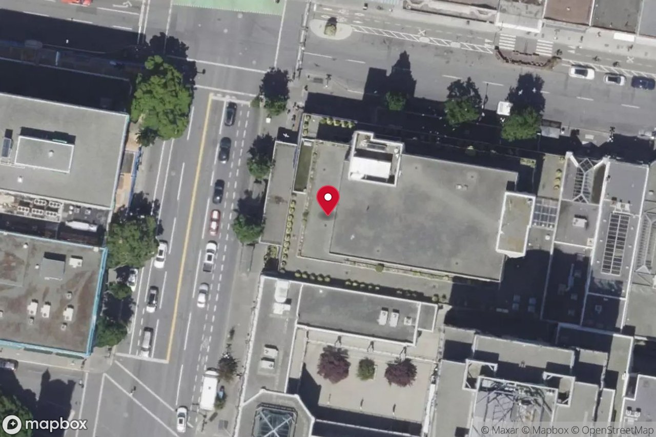 Aerial view of 401 – 707 Fort St, Victoria