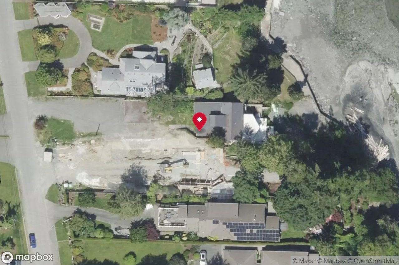 Aerial view of 5341 Parker Ave, Saanich