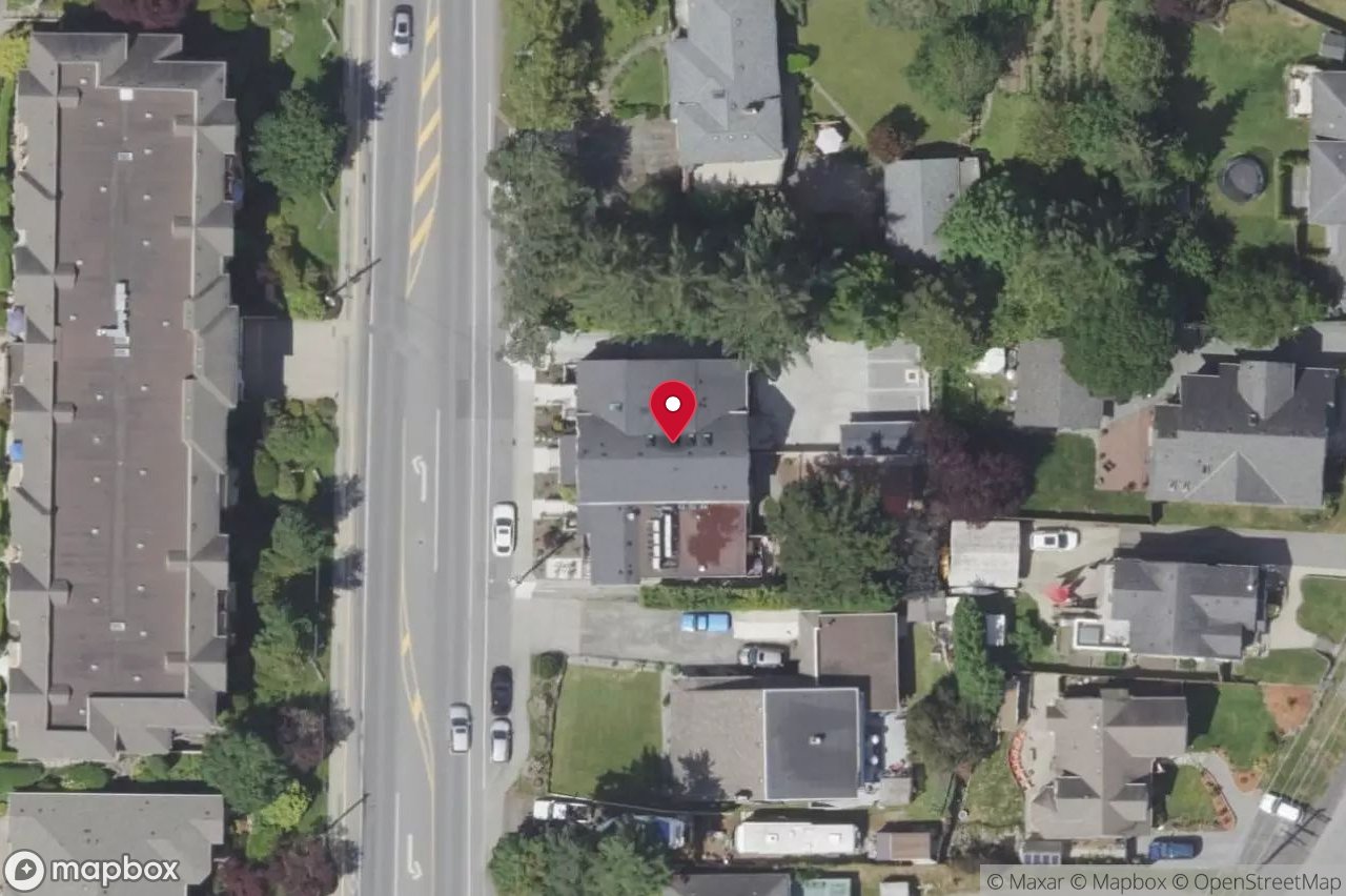 Aerial view of 7925 East Saanich Rd, Central Saanich