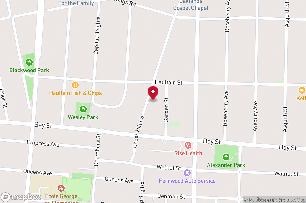 Map of 2539 Cedar Hill Rd, Victoria