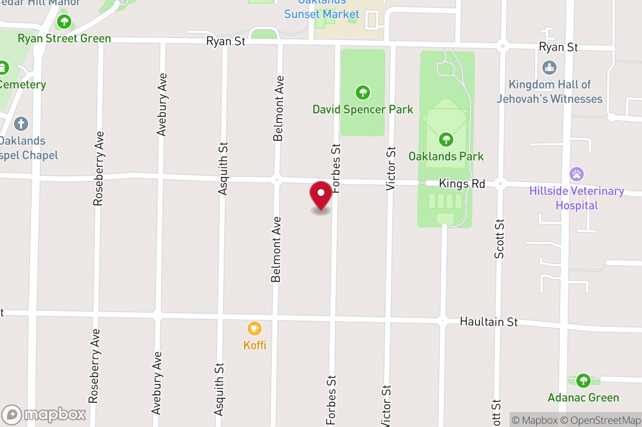 Map of 2650 Forbes St, Victoria