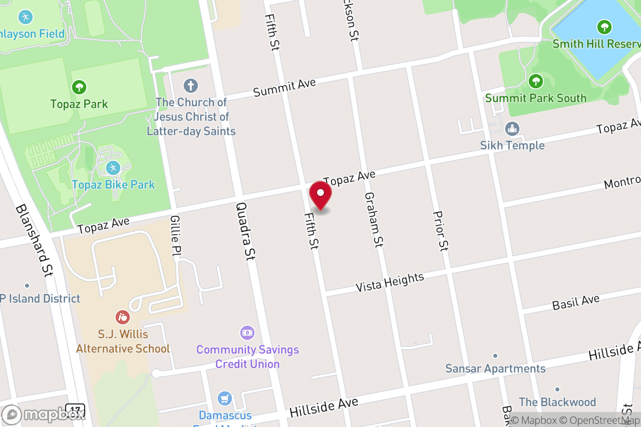 Map of 2835 Fifth St, Victoria