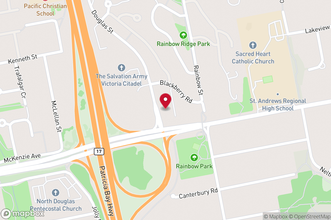 Map of 789 Blackberry Rd, Saanich