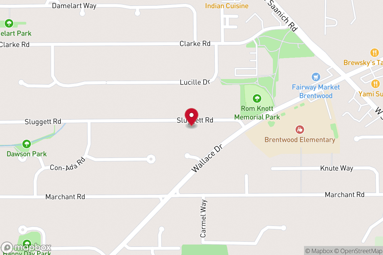Map of 1159 Sluggett Rd, Central Saanich