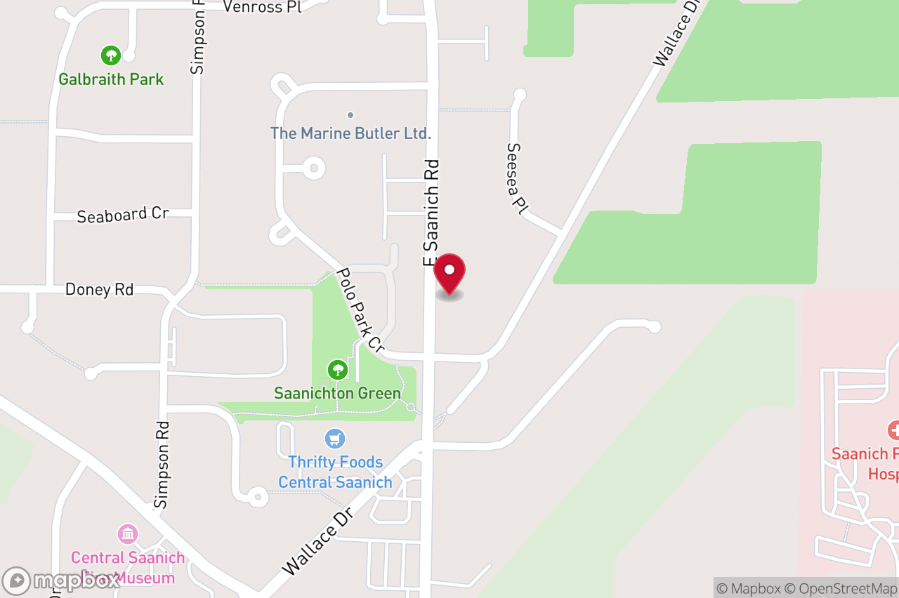Map of 7925 East Saanich Rd, Central Saanich