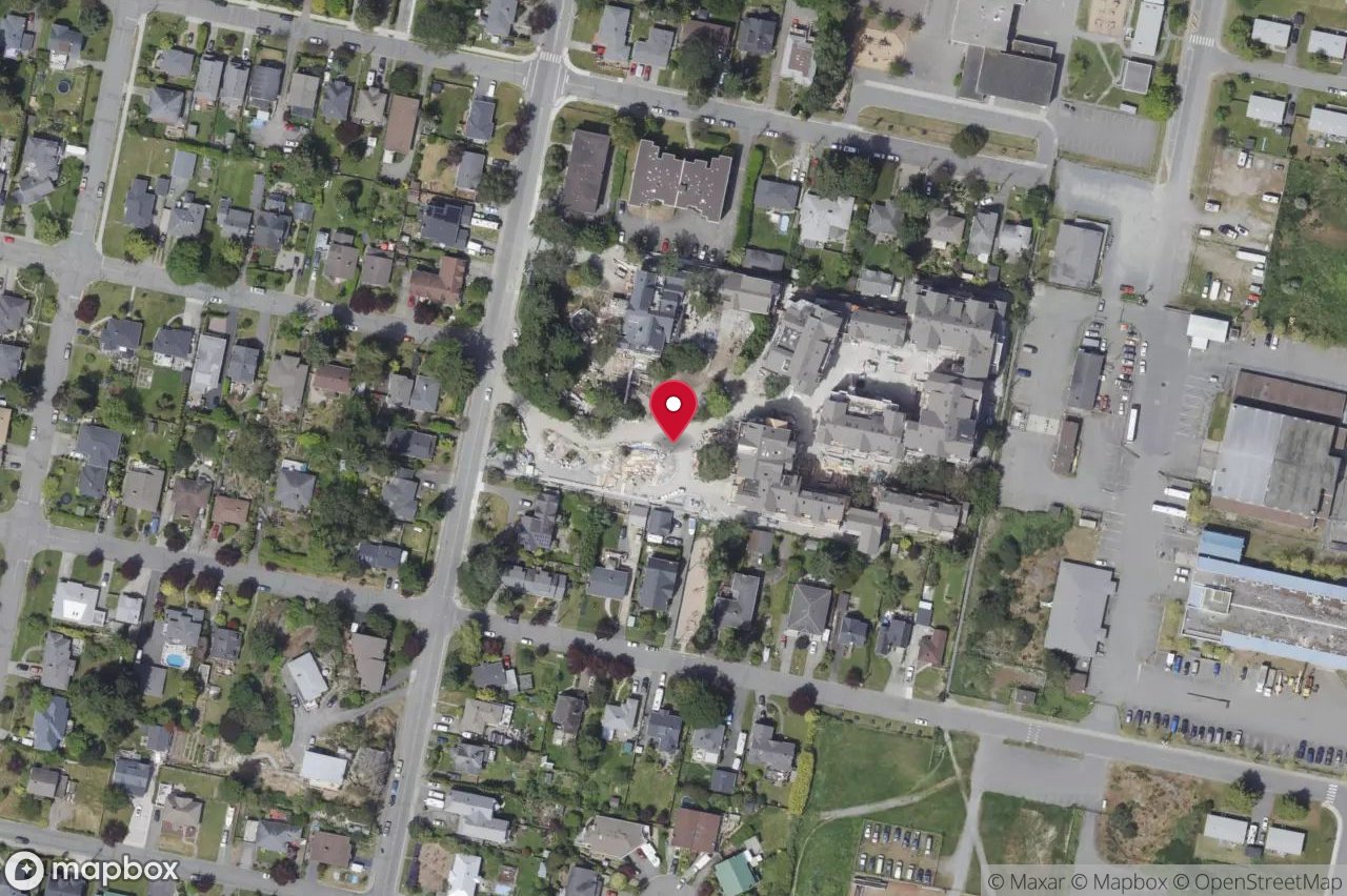 Aerial view of 404 – 423 Lampson St, Esquimalt