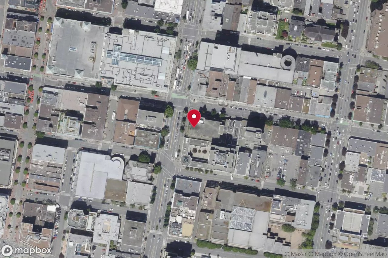 Aerial view of 401 – 707 Fort St, Victoria
