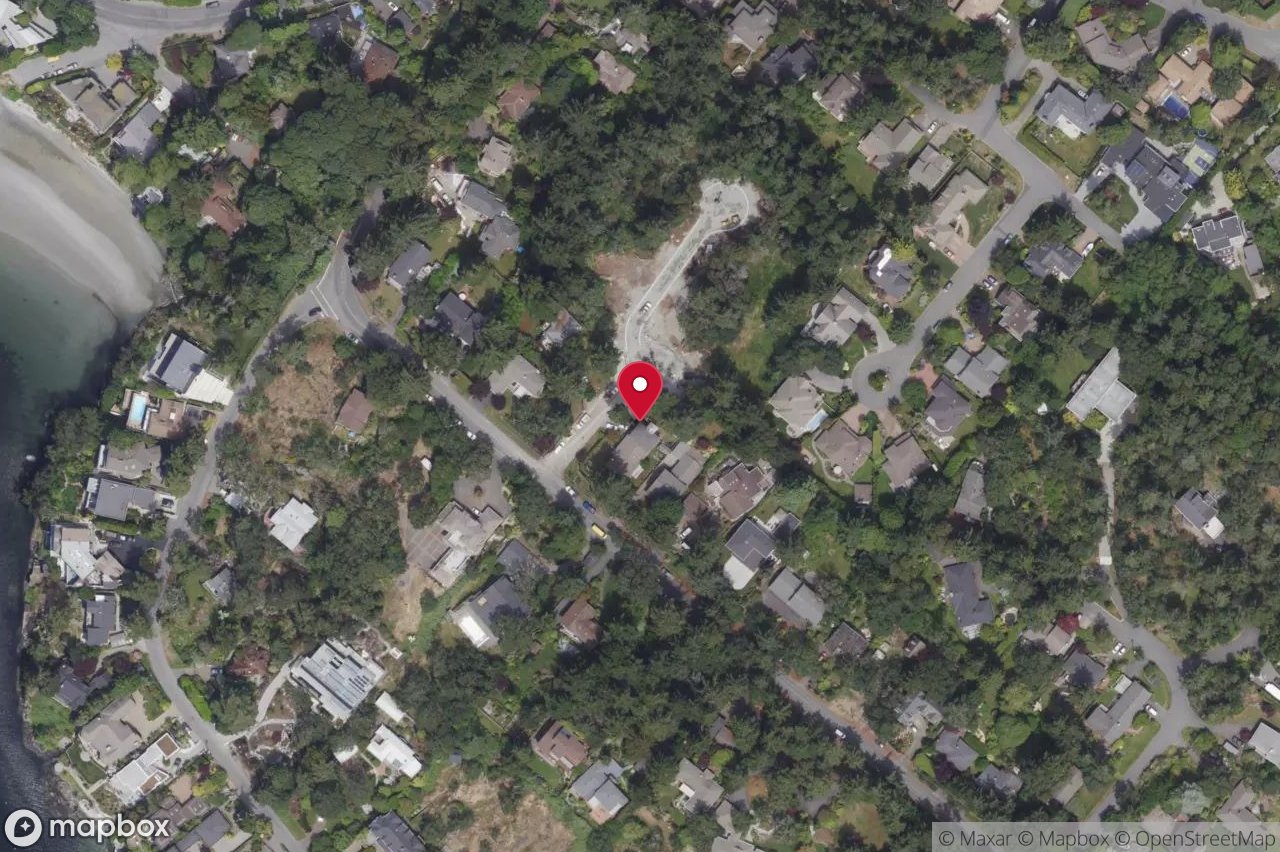 Aerial view of 3913 Woodlands Pl, Saanich