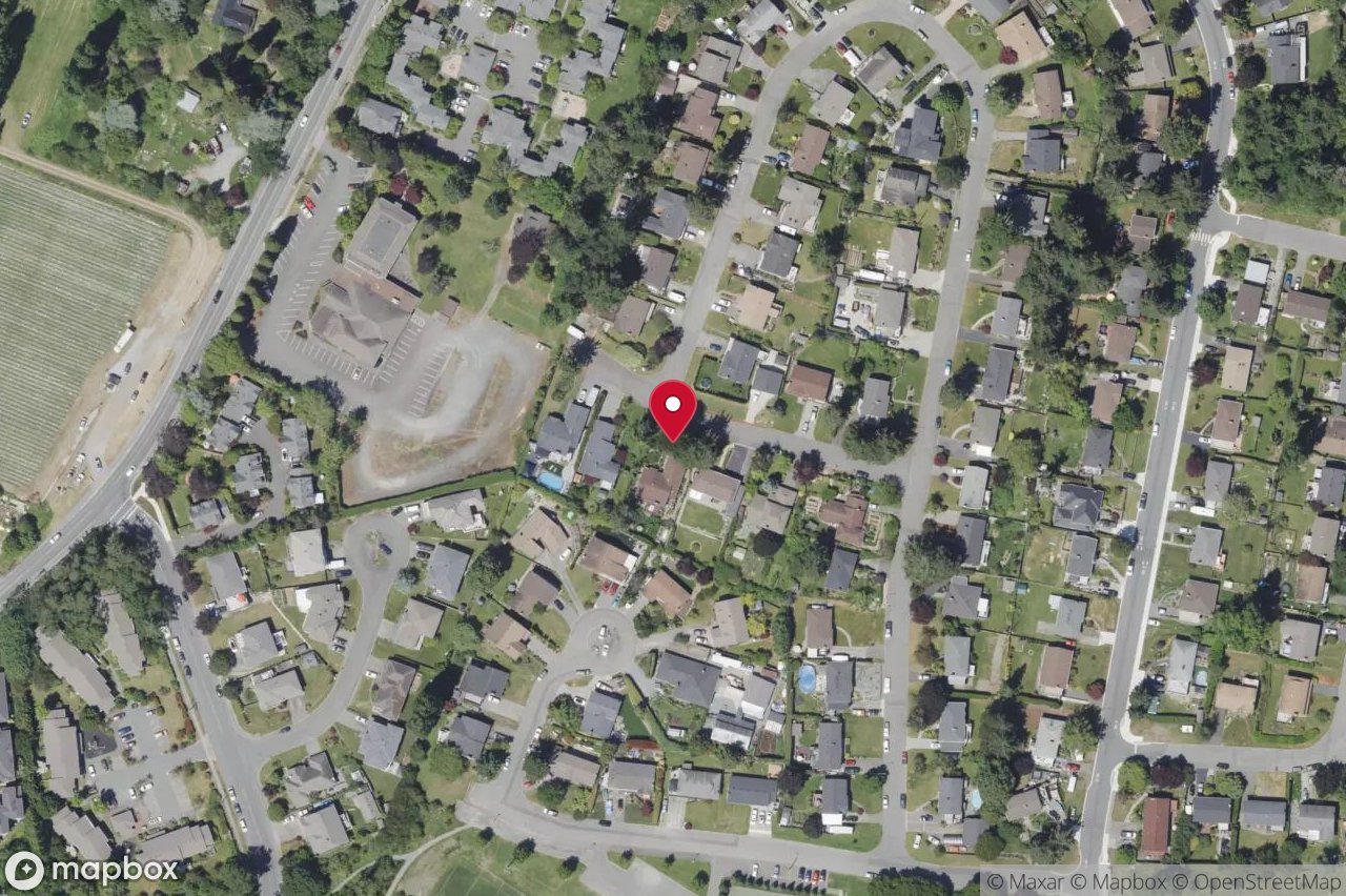 Aerial view of 595 Ridgegrove Ave, Saanich