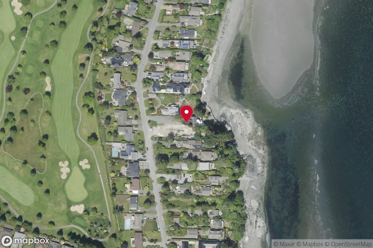 Aerial view of 5341 Parker Ave, Saanich