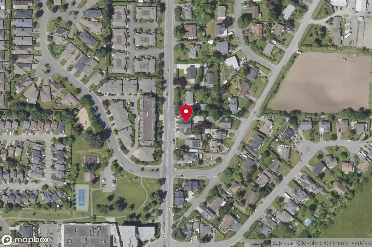 Aerial view of 7925 East Saanich Rd, Central Saanich