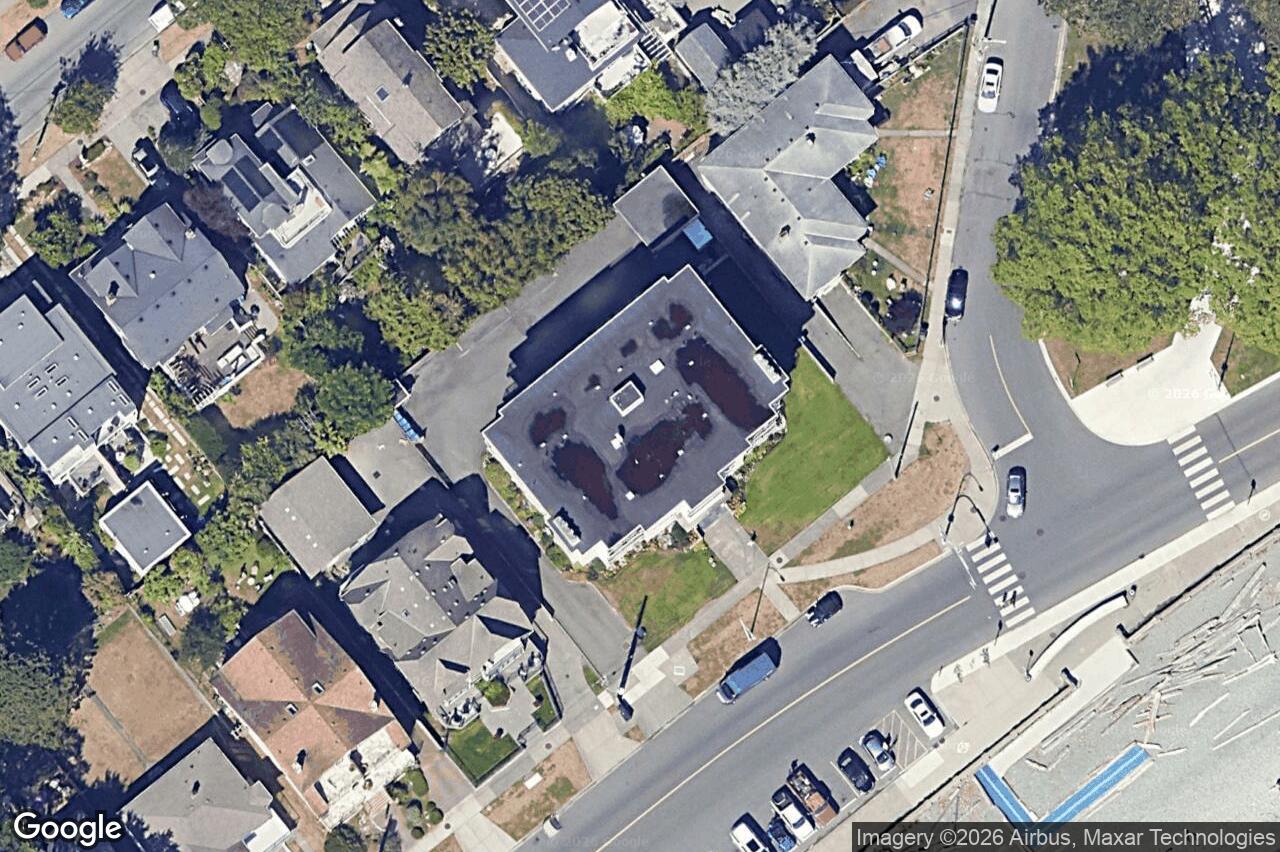 Aerial view of 202 – 1540 Dallas Rd, Victoria