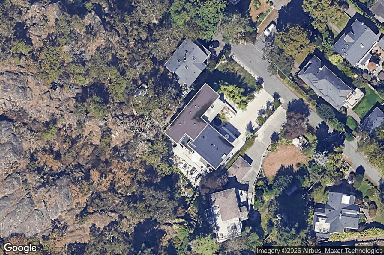 Aerial view of 207 Sunny Lane, Oak Bay