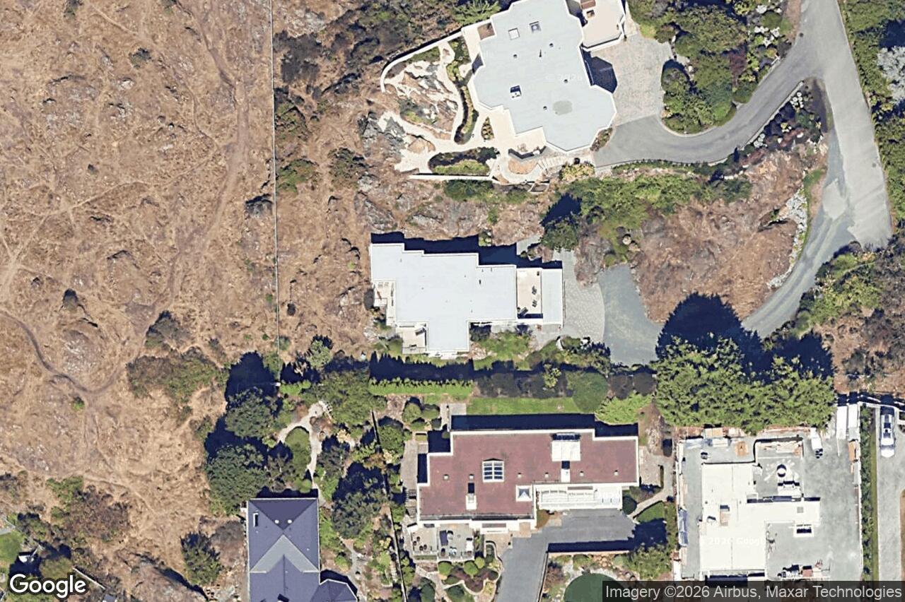 Aerial view of 408 Newport Ave, Oak Bay