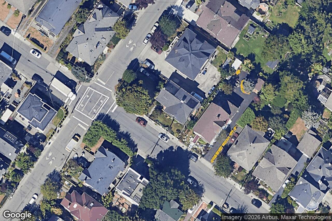 Aerial view of 606 Niagara St, Victoria