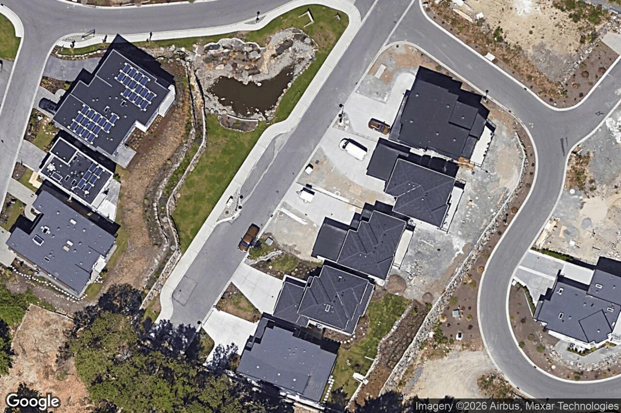 Aerial view of 528 Delora Dr, Colwood