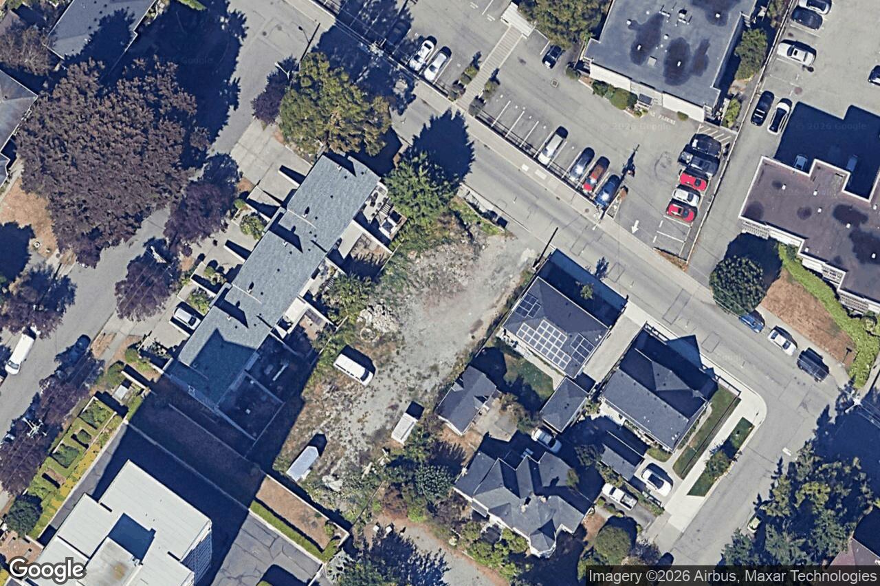 Aerial view of 557 Simcoe St, Victoria