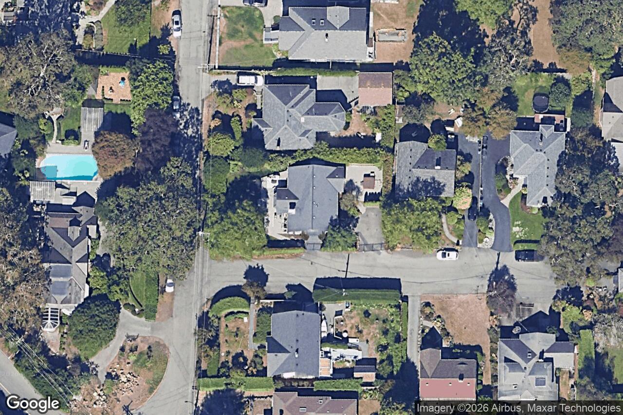 Aerial view of 535 Falkland Rd, Oak Bay