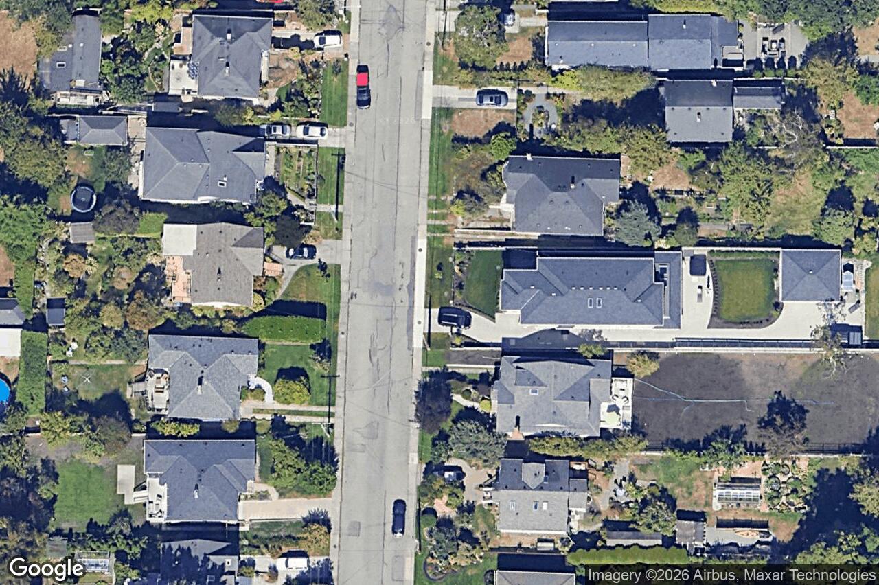 Aerial view of 575 St. Patrick St, Oak Bay