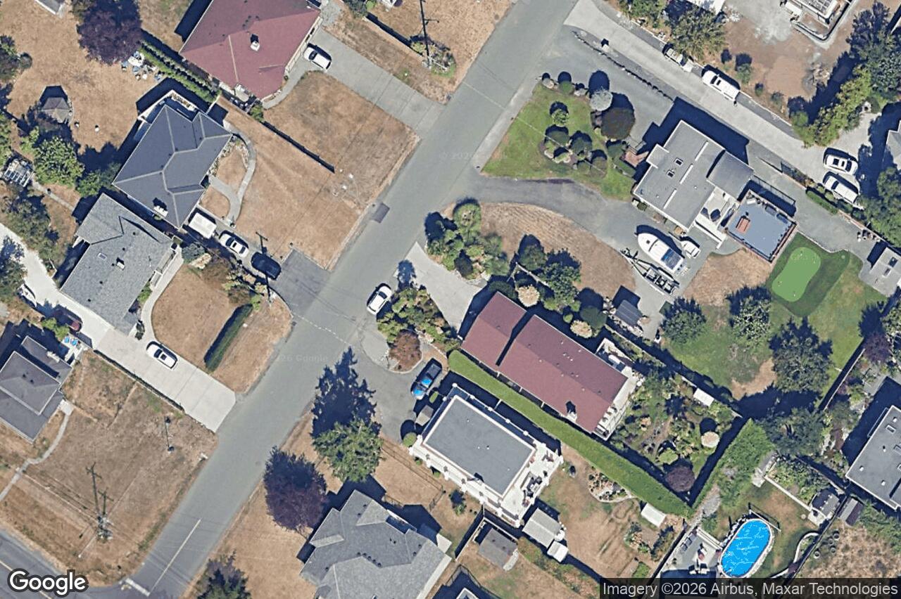 Aerial view of 3371 Anchorage Ave, Colwood
