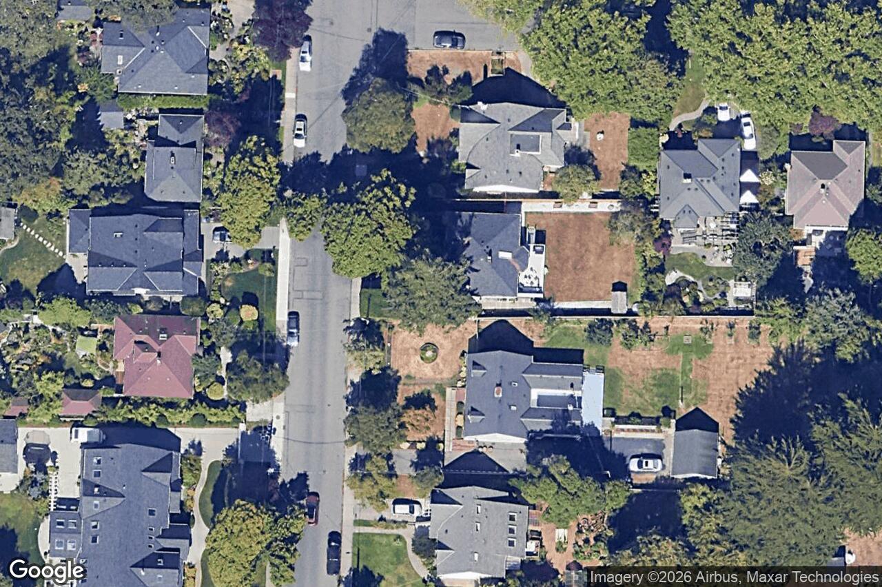 Aerial view of 777 St. Patrick St, Oak Bay