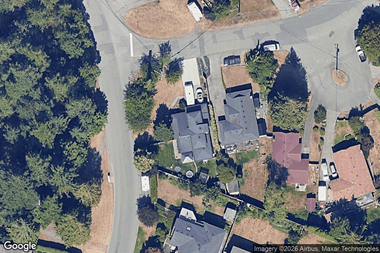 Aerial view of 3395 St. Troy Pl, Colwood