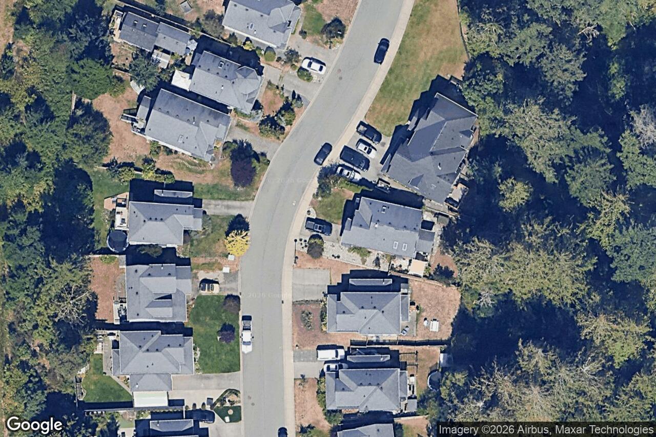 Aerial view of 3415 Pattison Way, Colwood