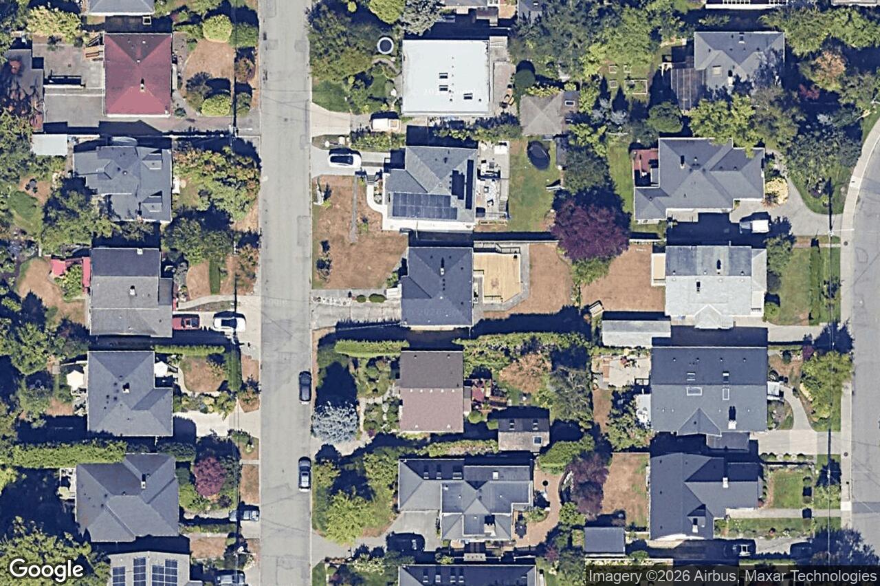 Aerial view of 855 Linkleas Ave, Oak Bay