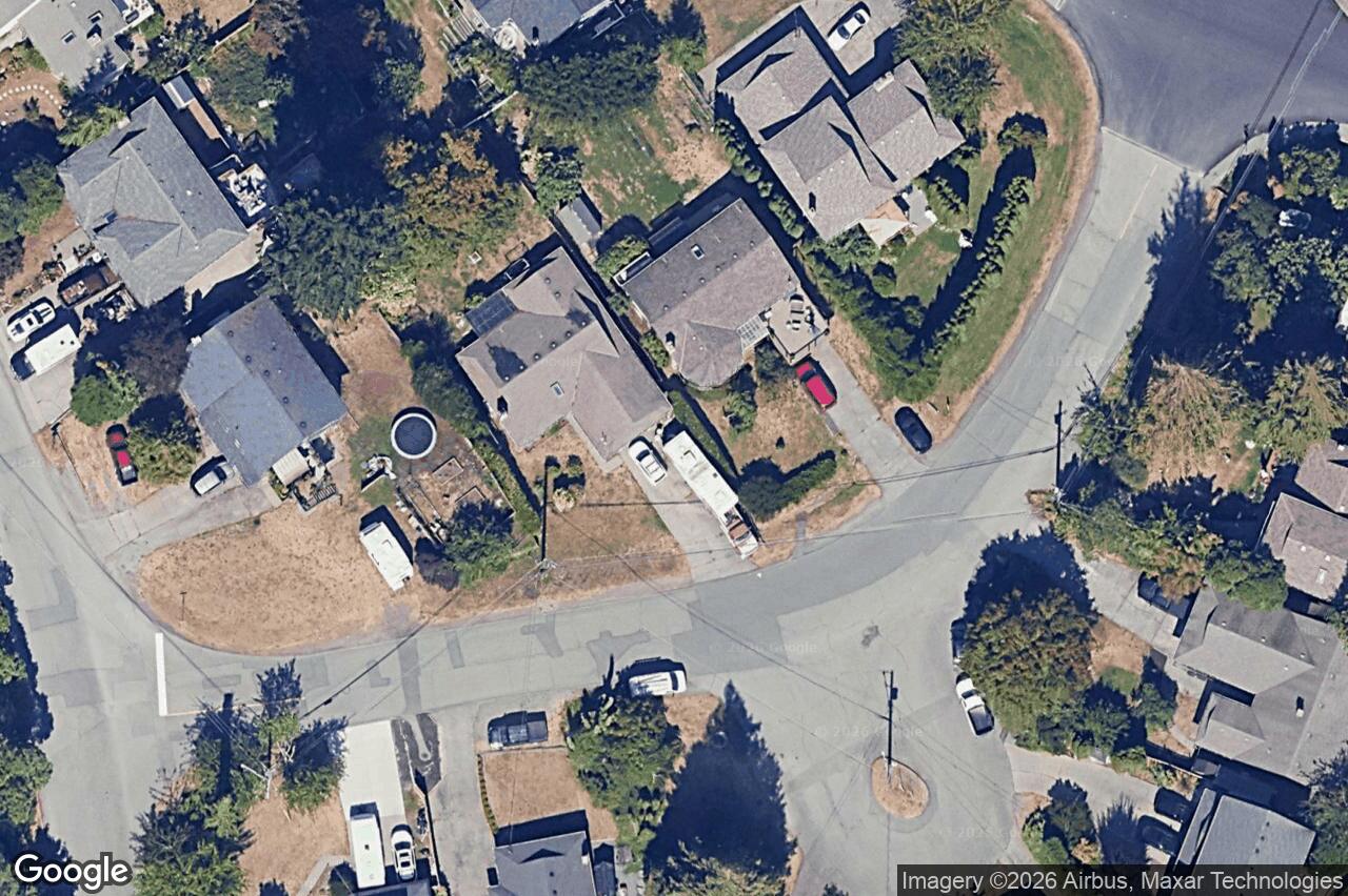 Aerial view of 3388 St. Troy Pl, Colwood