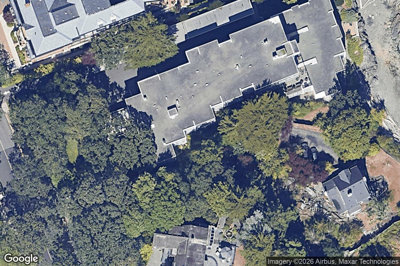 Aerial view of 502 – 1159 Beach Dr, Oak Bay