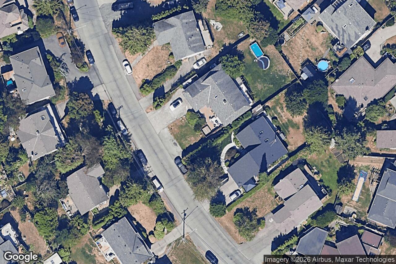 Aerial view of 584 Stornoway Dr, Colwood