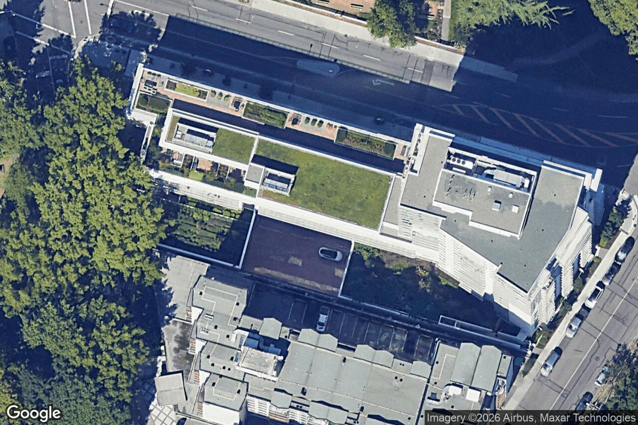 Aerial view of 1303 – 777 Belleville St, Victoria