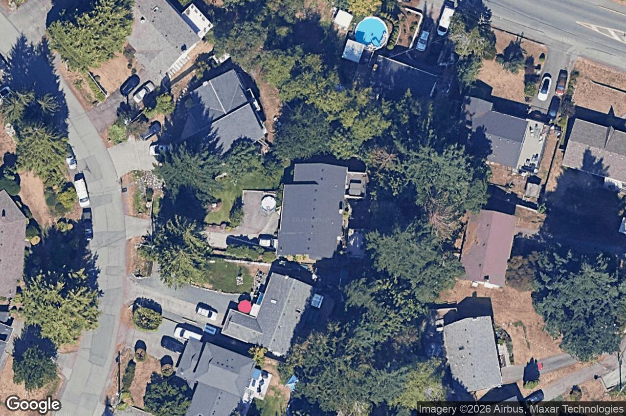 Aerial view of 3361 St. Troy Pl, Colwood
