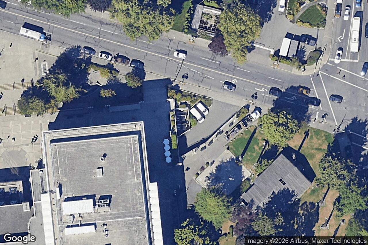 Aerial view of 1202 – 777 Belleville St, Victoria