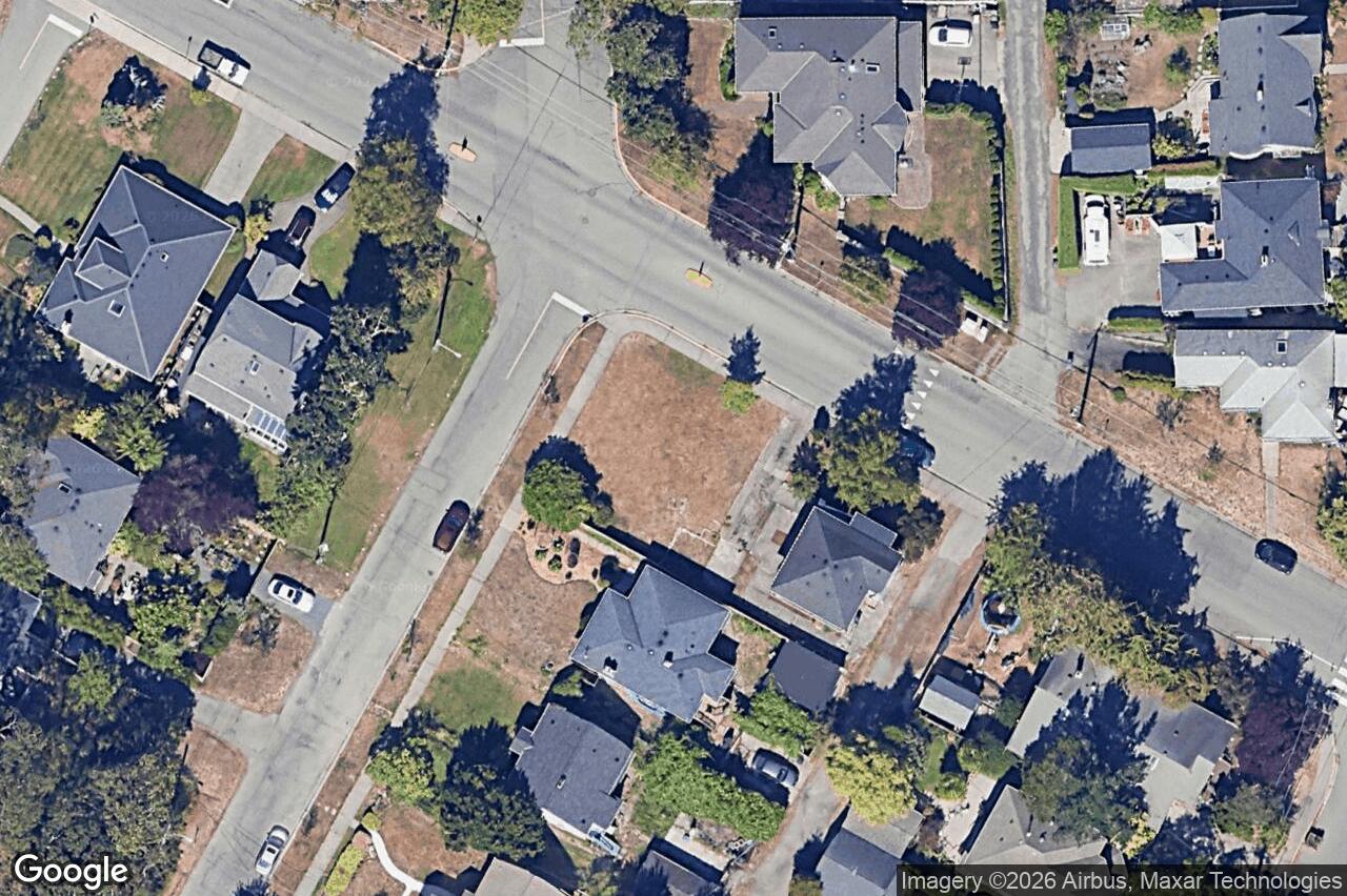 Aerial view of 1865 Quamichan St, Victoria