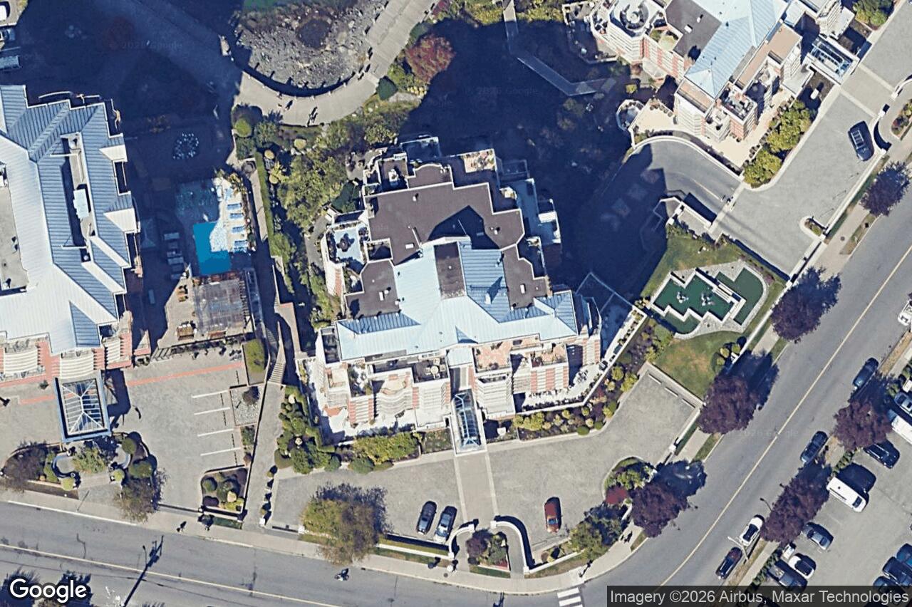 Aerial view of 1000 – 630 Montreal St, Victoria
