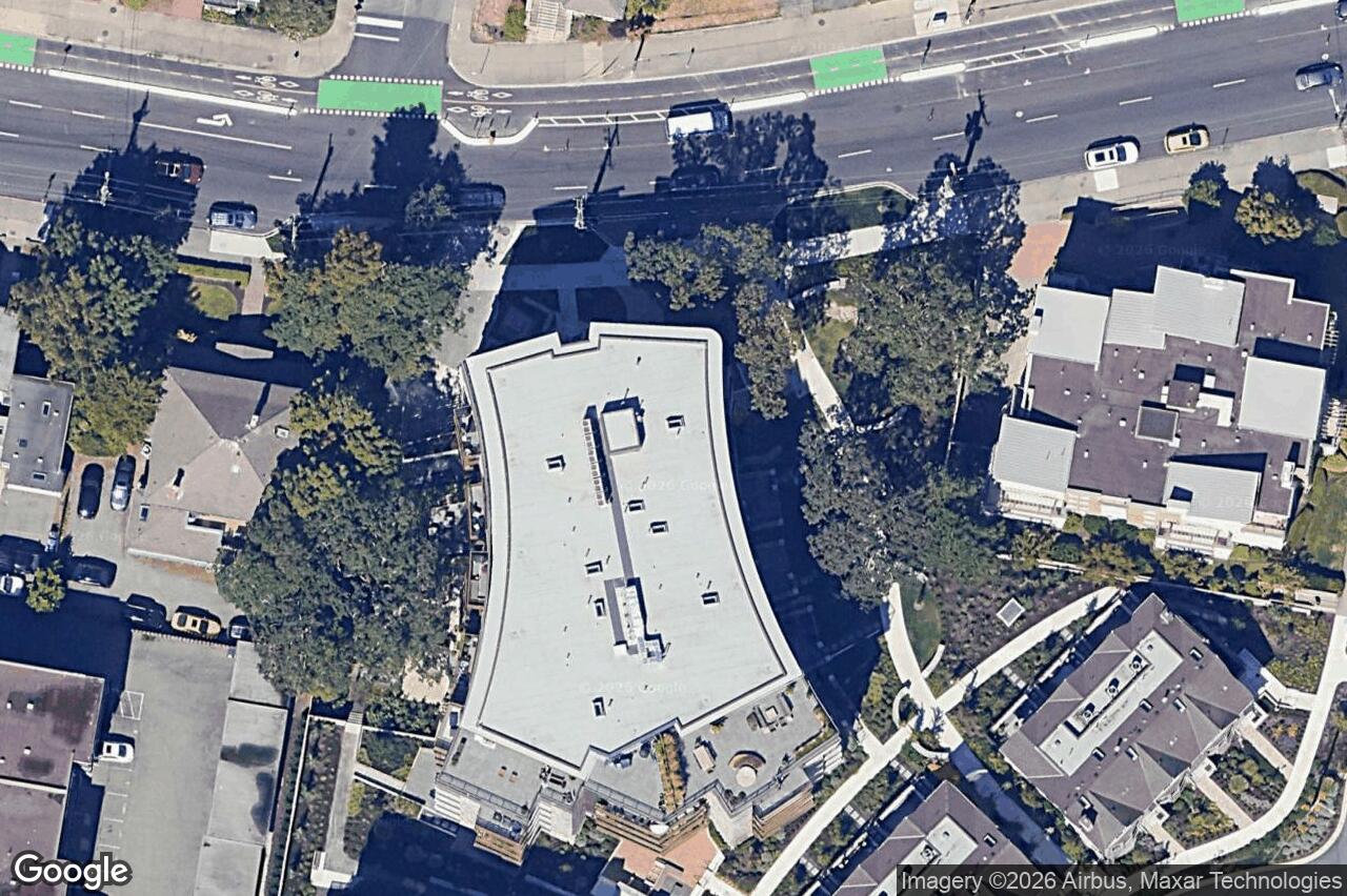 Aerial view of 203 – 1201 Fort St, Victoria