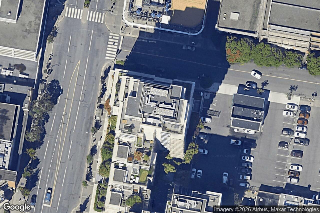 Aerial view of 1605 – 707 Courtney St, Victoria