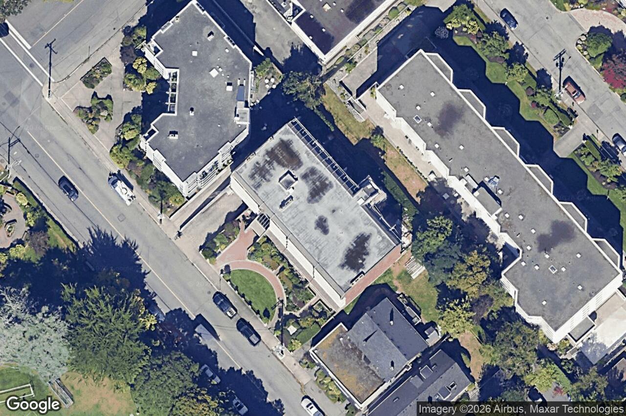 Aerial view of 503 – 1175 Newport Ave, Oak Bay