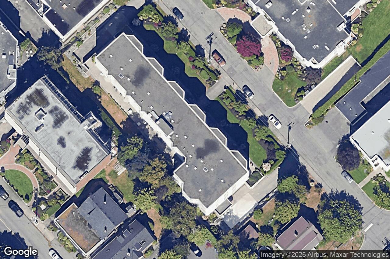 Aerial view of 507 – 1148 Goodwin St, Oak Bay