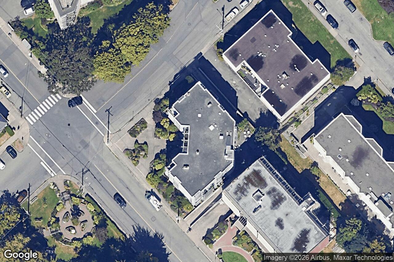 Aerial view of 304 – 2605 Windsor Rd, Oak Bay