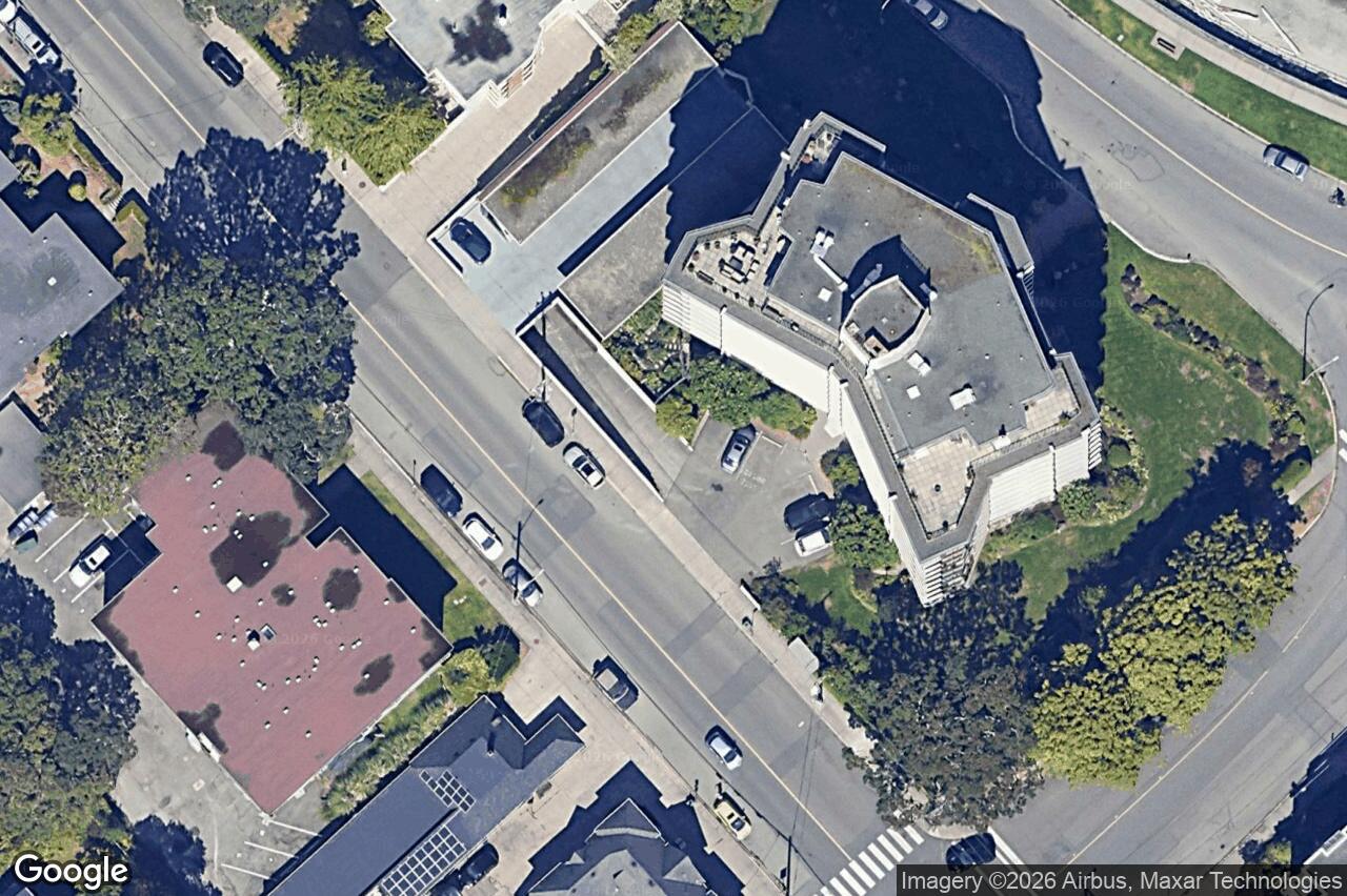 Aerial view of 507 – 1440 Beach Dr, Oak Bay
