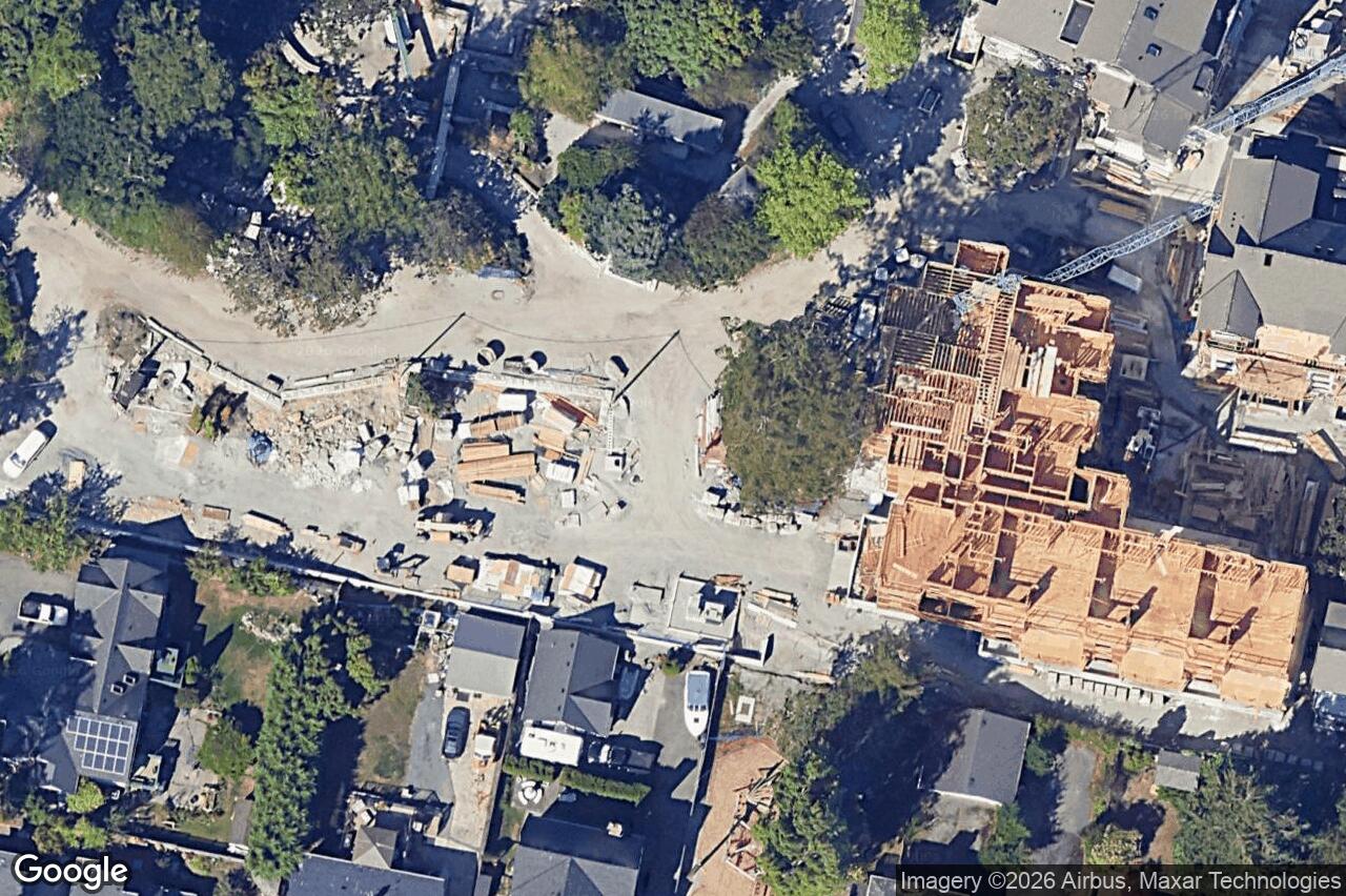 Aerial view of 107 – 425 Lampson St, Esquimalt