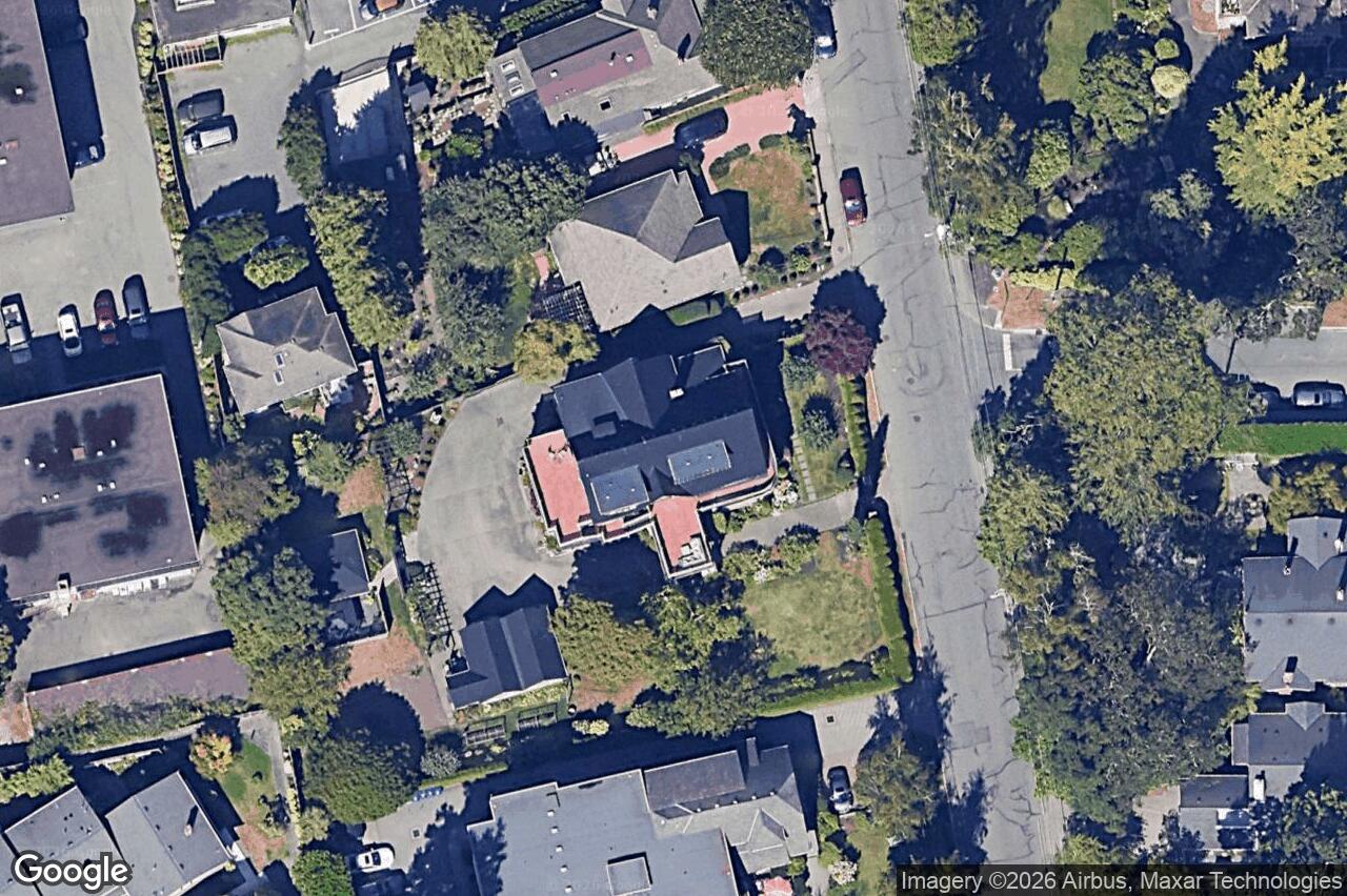 Aerial view of 1030 St. Charles St, Victoria