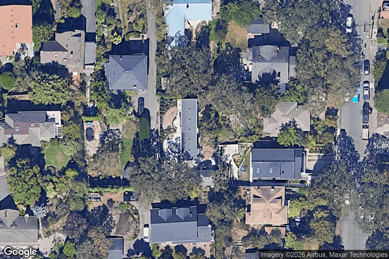 Aerial view of 2175 Granite St, Oak Bay