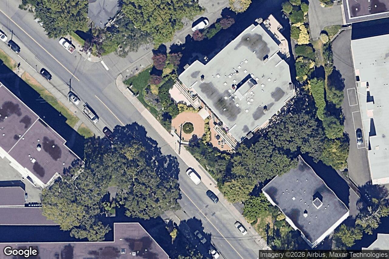 Aerial view of 103 – 1375 Newport Ave, Oak Bay