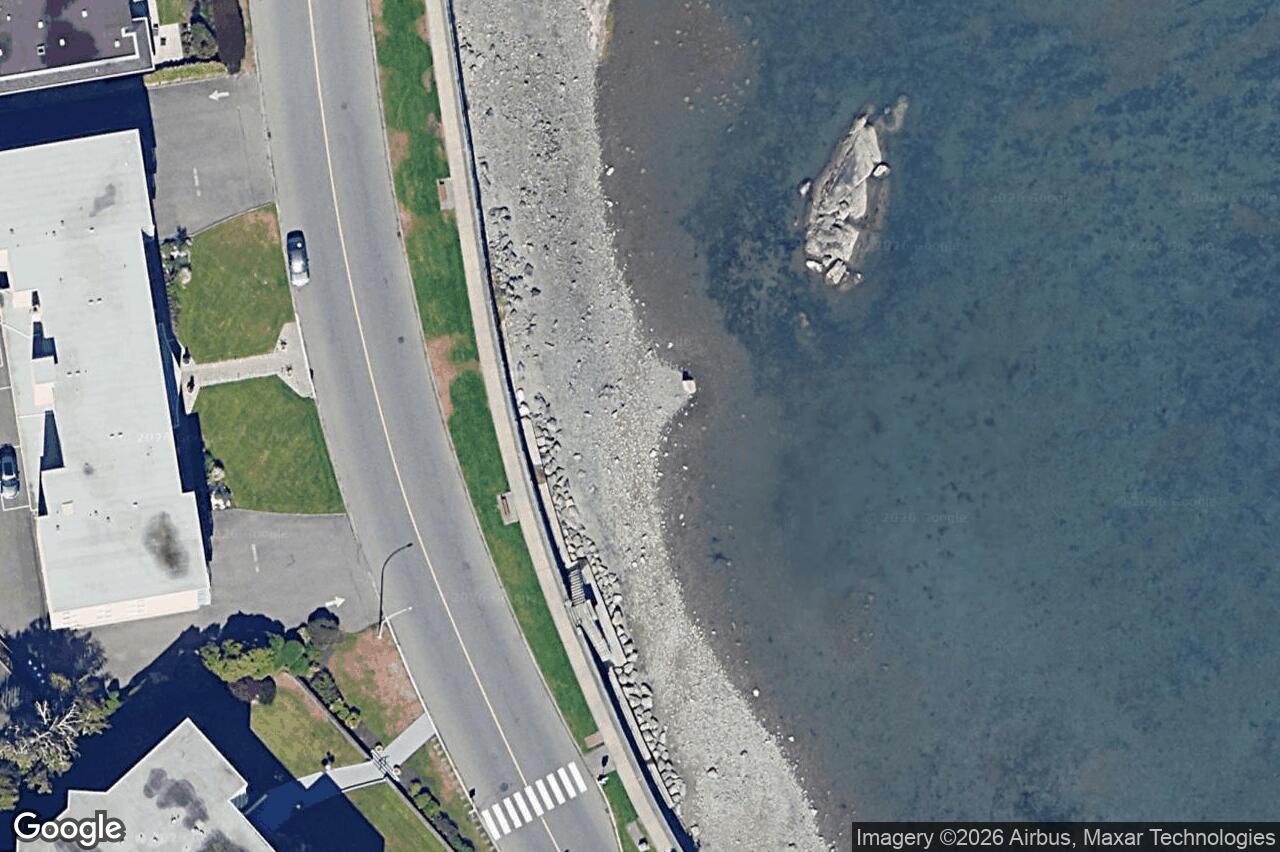 Aerial view of 205 – 1450 Beach Dr, Oak Bay