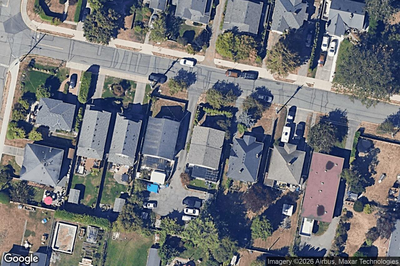 Aerial view of 1119 Wychbury Ave, Esquimalt